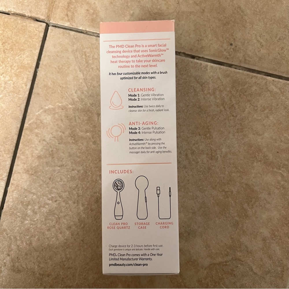 BRAND NEW PMD Clean Pro RQ Rose Quartz Facial Cleansing Device - Picture 4 of 5